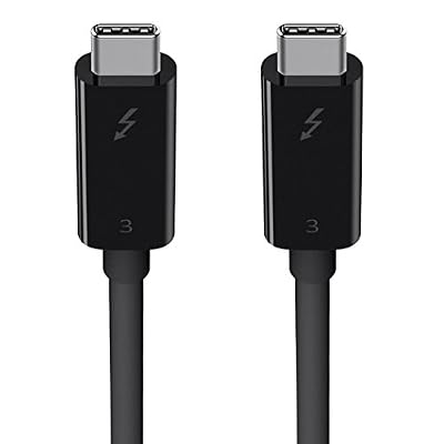 Belkin - Câble Thunderbolt 3 USB-C 3.1 - 40 Gbit/s, 5K, 100 W - 2M - Noir (Certifié Thunderbolt)