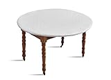 Fabricado en Francia. D\'Clic - Protector elástico para mesa, fabricado en Francia, blanco, 110-123 cm