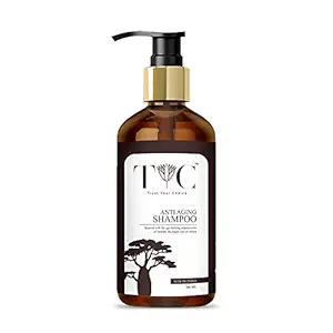 TYC Anti Aging Shampoo | Quantity - 300 ML(Pack of 1) | Anti Hair Fall | Hair Damage Control Shampoo with rich Protein nourishment for the hair | For Men & Women | Ayurvedic Shampoo with Natural ingredients | Sulphate Free, Silicon-Free, Paraben-Free