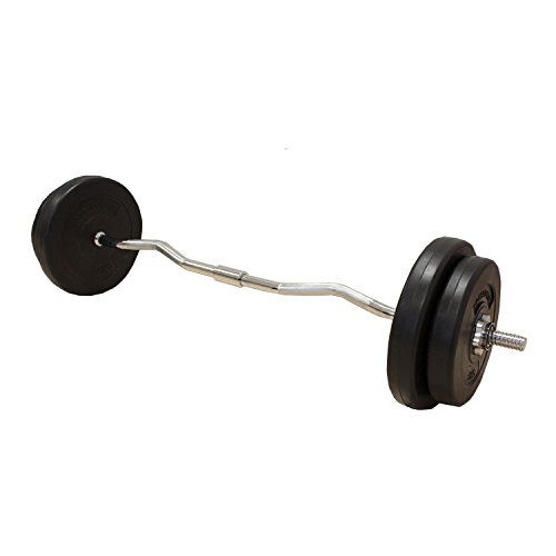 Hantelbank & (Kurz-, Lang- & Curlhantel) Set 4 in 1 - 5