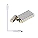 Produktbild Footprintse JL302 USB Lade Dual Arc Elektronische Zigarettenanzünder Winddicht Flammenlose Männer Rauch Zigarettenanzünder Box-Farbe: Gold
