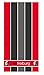Produktbild SC Freiburg Duschtuch Streifen 70x140 cm