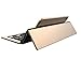 Produktbild PanpA Multimedia Universal Mobile Tablet PC Aluminium Bluetooth Tastatur System Wireless Drei Klapp Tastatur (Golden)