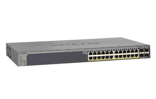 NETGEAR GS728TP-100EUS ProSAFE 24 Port Gigabit Smart Ethernet Switch with PoE and 4 SFP Ports