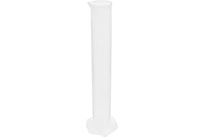iplusmile Cylindre gradué en plastique transparent avec échelles faciles à lire - 250 ml - Cylindre gradué stable pour expériences de laboratoire - Anti-basculement