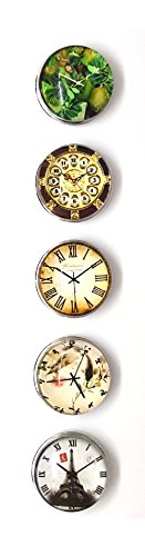 Stud Jewelry Design Clocks 18 mm Snaps – Different Colors – Pack of 5 – mon-bijou-pression