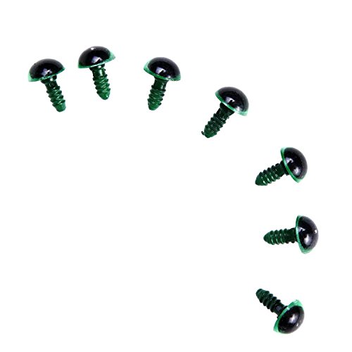 Fafada 264stk 6-12mm Bunte Augen Sicherheitsaugen Kunststoffaugen Teddyzuaugen für Teddy Tiere Puppen DIY Farbig - 6
