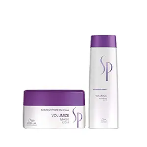Wella Professionals SP Sp Volumize Shampoo 250ml and Mask 200ml For Fine Hair, 2 Pieces