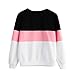 Produktbild ABsoar Sweatshirt Damen Kapuzenpullover Schnitt Nähen Pullover Shirts Langarm Bluse Tunika Oberteile Streewear Langarm Hoodies