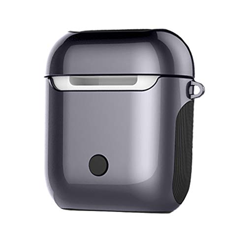 Preisvergleich Produktbild Airpods Schutzhülle Airpods Case Airpods Harte Schale Hülle, airpods schutzhülle Silikonhülle Abdeckung Haut für Apple AirPods Ladekoffer (Schwarz)