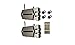 Produktbild Pack 2 Schlössern silbernen unsichtbaren mit 4 Controller und EIN Fernbedienung-Generator Codes