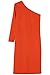 FIND Damen Kleid mit freier Schulter Orange (Blood Orange), 44 (Herstellergröße: XX-Large)