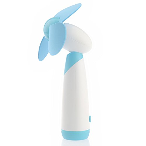 Tinksky Handventilator Batterie Mini Ventilator der Weichschaum-Blades Lüfter(blau) - 6