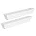 Produktbild Homcom Wandregal Hängeregal Wandboard Bücherregal 2er Set, MDF, Weiß, 61x10x9cm