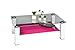 Produktbild Alfa-Tische M20313 Couchtisch "Lido", 110 x 70 cm, Glasplatte und farbiger Glasboden, rosa