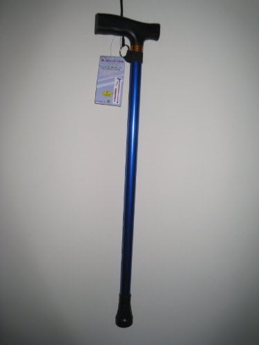 EXTENDABLE ALUMINIUM ALLOY WALKING STICK - SILVER, RED, or BLACK