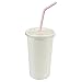 Produktbild 100 Stk. Pappbecher Getränkebecher weiß 400 510ml inkl. Deckel mit Kreuzschlitz