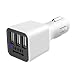 Produktbild NAttnJf Tragbarer 3USB Port Ionen Ionisator Auto Ladegerät Luftreiniger für iPhone XS Max XR X 8/7/6/6 s Plus Samsung Galaxy S5 / S6 / S7 / S8 / S9 Hinweis 9 8 Huawei LG White