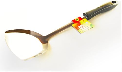 Stainless Steel Wok Shovel (Black Handle)