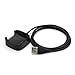 Produktbild HermosaUKnight Watch Ladestation Dock Armband Ladestation Smart Watch Ladegerät USB Cradle Ladekabel für Fitbit Versa-schwarz