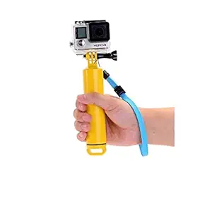 Action Pro Waterproof Floating Hand Grip Bobber Kit Compatible with GoPro Hero 9 8 7 6 5 4 + 3 SJCAM YI Noise Play and Other Action Cameras (Yellow)