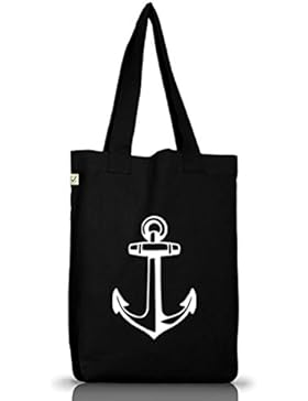 Lustiger Jutebeutel Stoffbeutel Earth Positive Anker