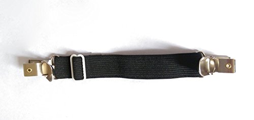 Angelkiss 4er-Pack Verstellbare Elastische Bettlakenspanner Betttuchspanner Spannbettlakenhalter mit Metallklammern für Bettlaken und dünne Bettdecken (schwarz) - 3