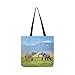 Produktbild Elefant Mount Kilimanjaro SHAOKAO SHAOKAO Canvas Tote Handtasche Schultertasche Crossbody Taschen Geldbörsen für Männer und Frauen Einkaufstasche