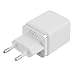 Produktbild Weiße Kunststoff 4 Ports USB Reise Ladegerät Multi Power Adapter Pack US EU Stecker
