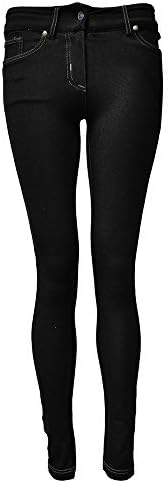 WOMENS LADIES COLORED SKINNY FIT JEANS LEGGING JEGGINGS STRECHY PLUS SIZE TROUSERS BLACK NAVY BABY PINK PURPLE TURK 8 10 12 14 16 18 20 (18, Black)