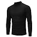 Produktbild UFODB Langarmshirt Flexibilität Hoher Kragen Shirt,Männer Einfarbig Slim Fit T-Shirt Top