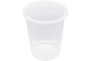 TELEVASO 1000 uds - Vasos de color transparente, de polipropileno (PP) - Capacidad de 100 ml - reciclables