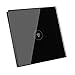 Produktbild BelievE WLAN-Lichtschalter,Luxury Glas Touch Lichtschalter LED Light Switch ,WIFI Touch Sensitive 1/2/3 Gang (A)