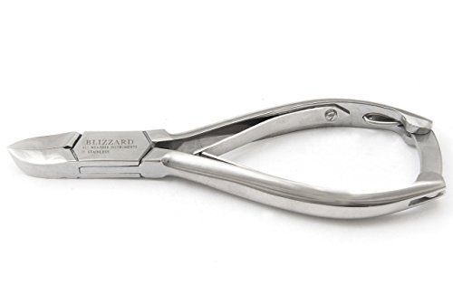 Blizzard Podiatry General Purpose CONCAVE Toe Nail Clipper Nipper - Patient Use Only Chiropody Cutter Instrument With SMOOTH Handles - 14cm Stainless Pedicure Plier - CE Approved Foot Care Tool