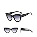 Produktbild Sellify Kasuki Cat Eye Sonnenbrillen für Frauen Black Mirror Shades Weibliche Sonnenbrillen Schwarz Weiß Beschichtung Cateye Aviation RoseOculos UV400 - (Objektiv-Farbe: Grün): Grün