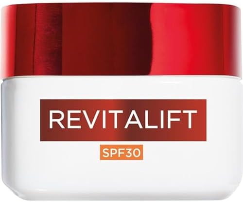 L'Oréal Paris Crema Viso Giorno Revitalift SPF30, Per Tutti i Tipi di Pelle, Azione Rassodante, Pelle Rimpolpata e Idratata, Con Complesso Elasti-flex e Pro-Retinolo A, 50 ml