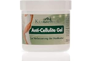 KRAUTERHOF Gel anti-cellulite effet chauffant Contient de la caféine et de la carnitine pour un effet lipolytique PACK DE 2 X 250 ML