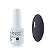 Vishine 8ml Gelpolish Lacquer Shiny Color Soak Off UV LED Gel Nail Polish Manicure Dark Grey #1538