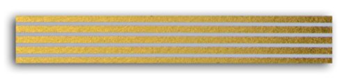 Toga MT106 Kreppband Streifen Washi Tape gold/weiß 4 x 9 x 5 cm - 3