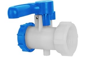 Bradas IBC Container Klappenhahn Absperrhahn Adapter mit AG S60x6 Auslaufhahn Kugelhahn IBCS60F-BTVS60M 6362