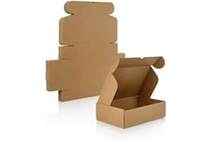 Mottola Packaging – 5 Scatole Fustellate Automontanti Avana – 14x14x16 cm – Scatole in Cartone per Spedizioni, E-commerce, Imballaggi