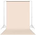 Savage Seamless Paper Photography Backdrop - #51 Bone (86 in x 36 ft) for YouTube Videos, Live Streaming, Interviews and Portraits