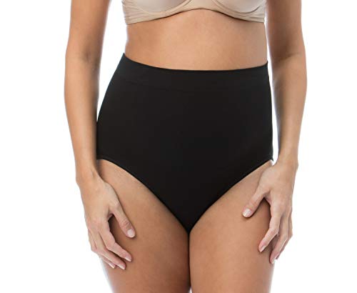 RelaxMaternity 5200 (Negro, S) Bragas Postparto de Algondon contenitiva y Moldeadora para el Vientre