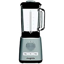 Magimix 11625 Mixeur en verre 1,8 l 1200 W Chromé Blender 600 tr/min, 15 000 tr/min