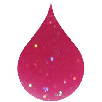 Princessible Kindernagellackstift Nelly Nectar (Himbeer-Pink + Regenbogenglitzer) – Abwaschbarer Spielspaß! - 2