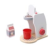 G-wukeer Hölzerne Kaffeemaschine Set - Kaffee-Mixer-Spielzeug für Kinder - Küchenspielzeug