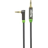 MutecKabel PREMIUM 1m Klinkenkabel (Winkelstecker 90 Grad) für AUX Eingänge 3,5mm Klinke auf 3,5mm Klinke