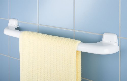 WENKO 17946100 Badetuchstange Pure, Kunststoff – ABS, 60 x 7 x 9 cm, Weiß - 2