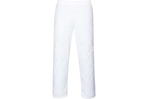 Portwest Pantalones De Panadero, Tamaño: 4XL, Color: Blanco, 2208WHR4XL