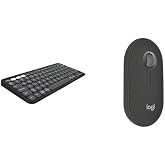 Logitech Pebble Keys 2 K380s Klavye ve M350s Mouse Seti (Siyah)